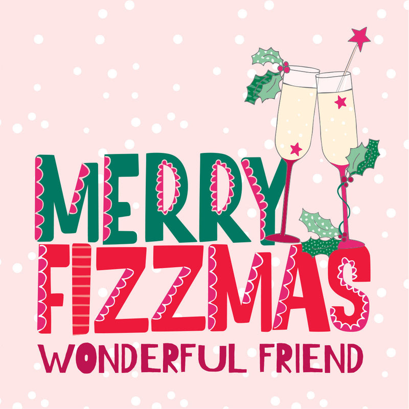 Christmas Coaster - Merry Fizzmas (C02)