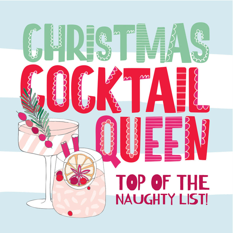 Christmas Coaster - Cocktail Queen (C04)