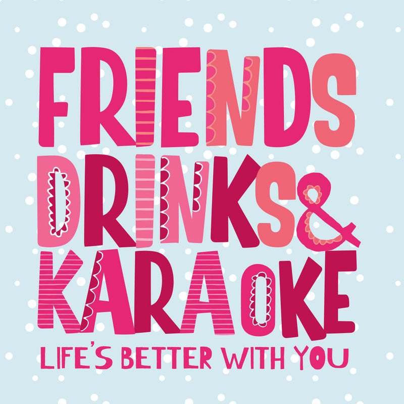 Christmas Coaster - Friends Drinks & Karaoke (C06)