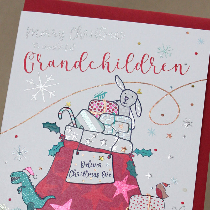 Christmas Card - Merry Christmas to wonderful Grandchildren (CA09)