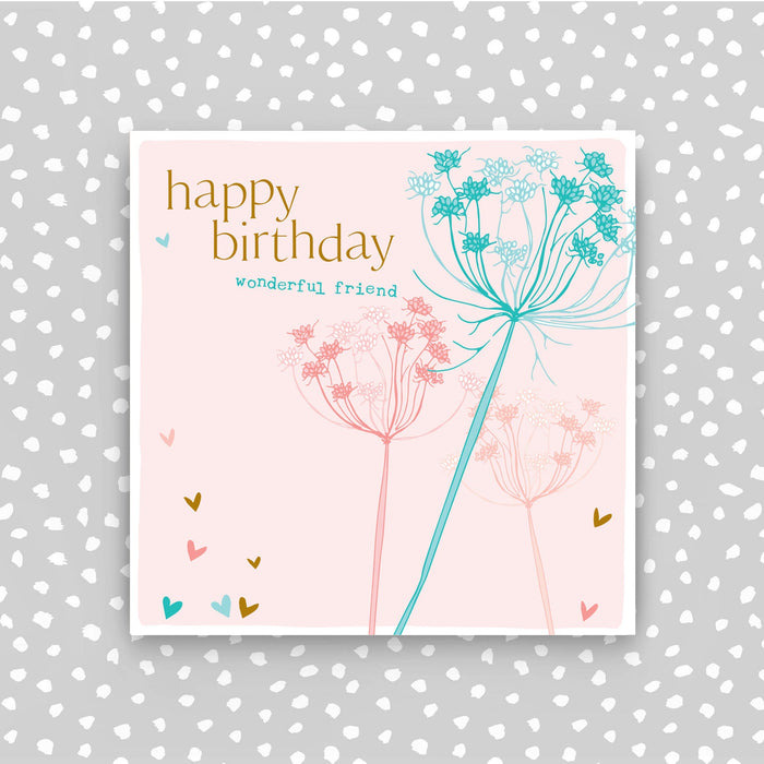 Happy Birthday wonderful friend greeting card (CB235)