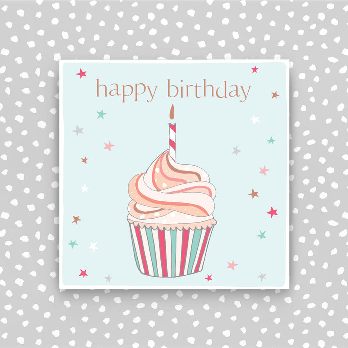 Happy Birthday - cupcake greeting card (CB240)