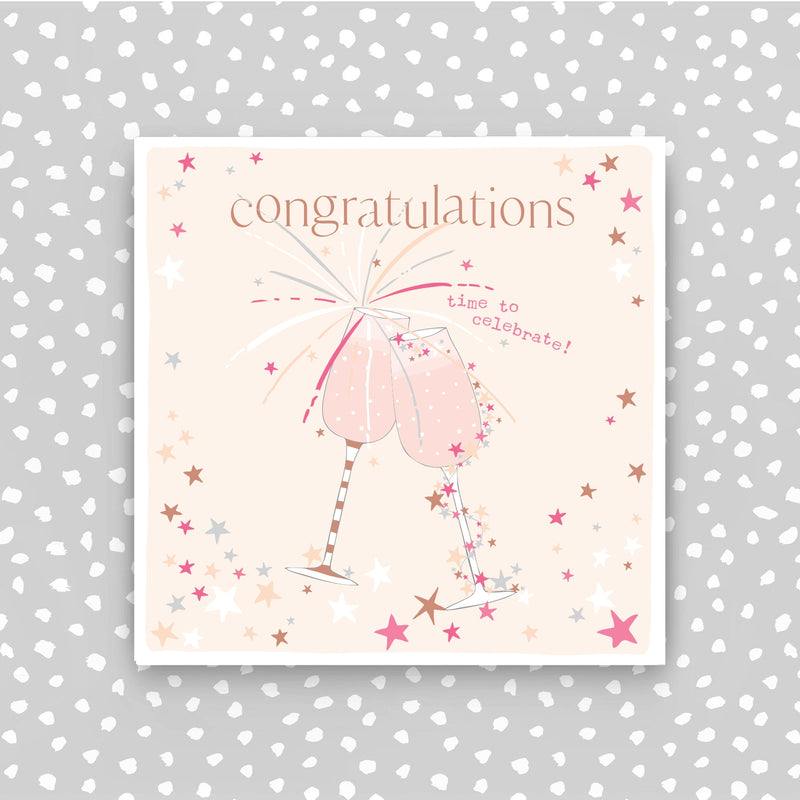 Congratulations - time to celebrate Greetings Card (CB256)