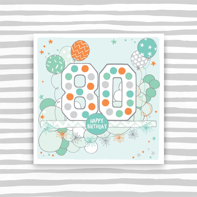 CB270 - 80th Male Birthday Card