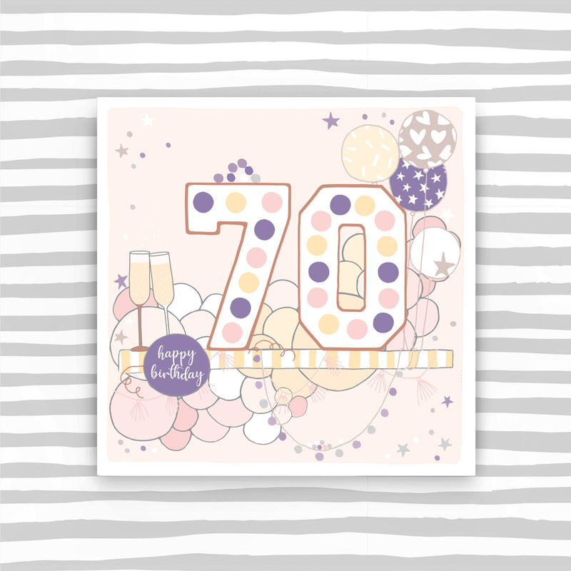 CB279 - 70th Female Birthday Card