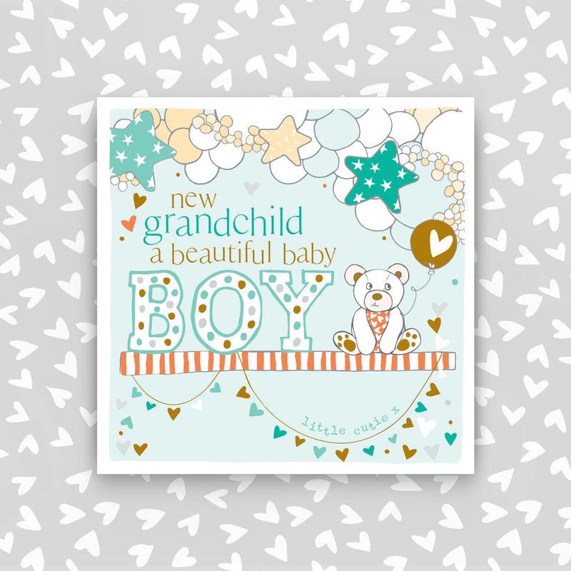 CB284 - New Grandson, beautiful baby boy greeting card