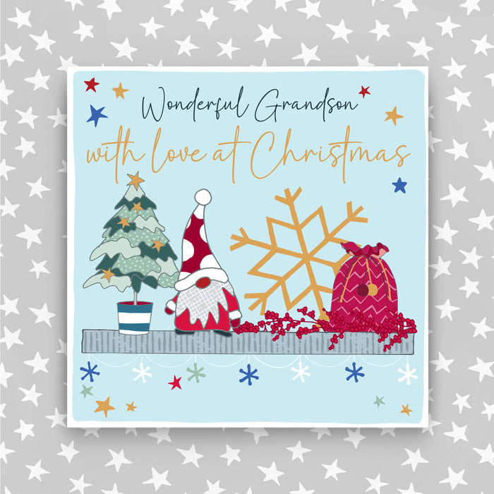 Grandson - With a love at Christmas greeting card (CC11)