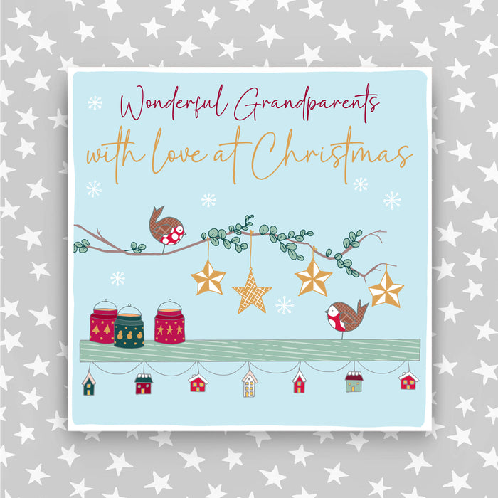 Grandparents - With a love at Christmas greeting card (CC13)