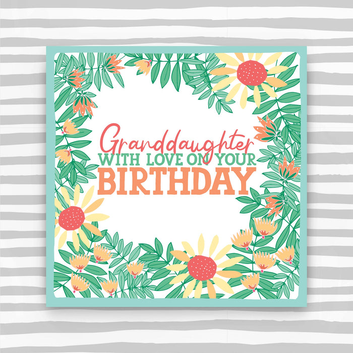 Granddaugher with love on your Birthday Card (CK44)