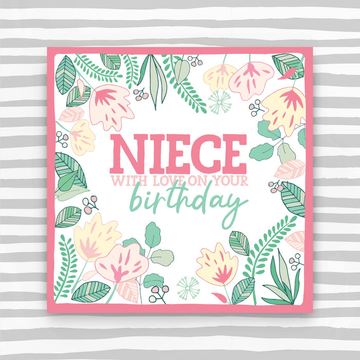 Niece with love on your Birthday Card (CK54)