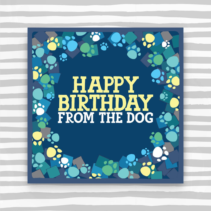 Happy Birthday from the dog Greeting Card (CK74)