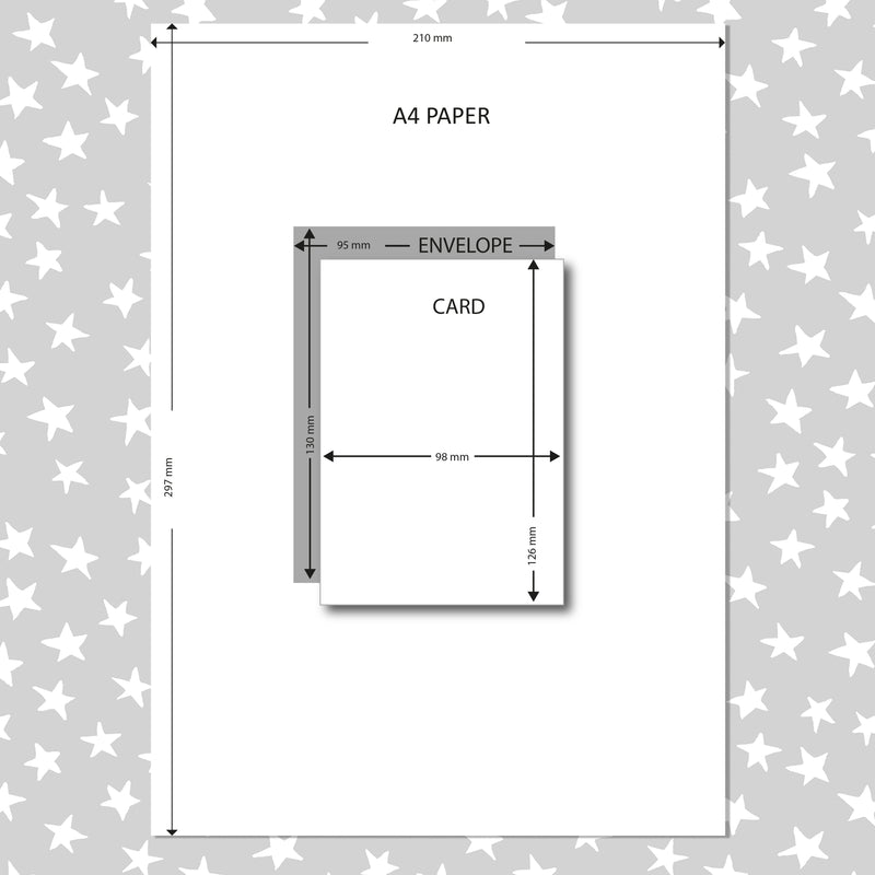 D46 - White flower patterns on yellow background mini card