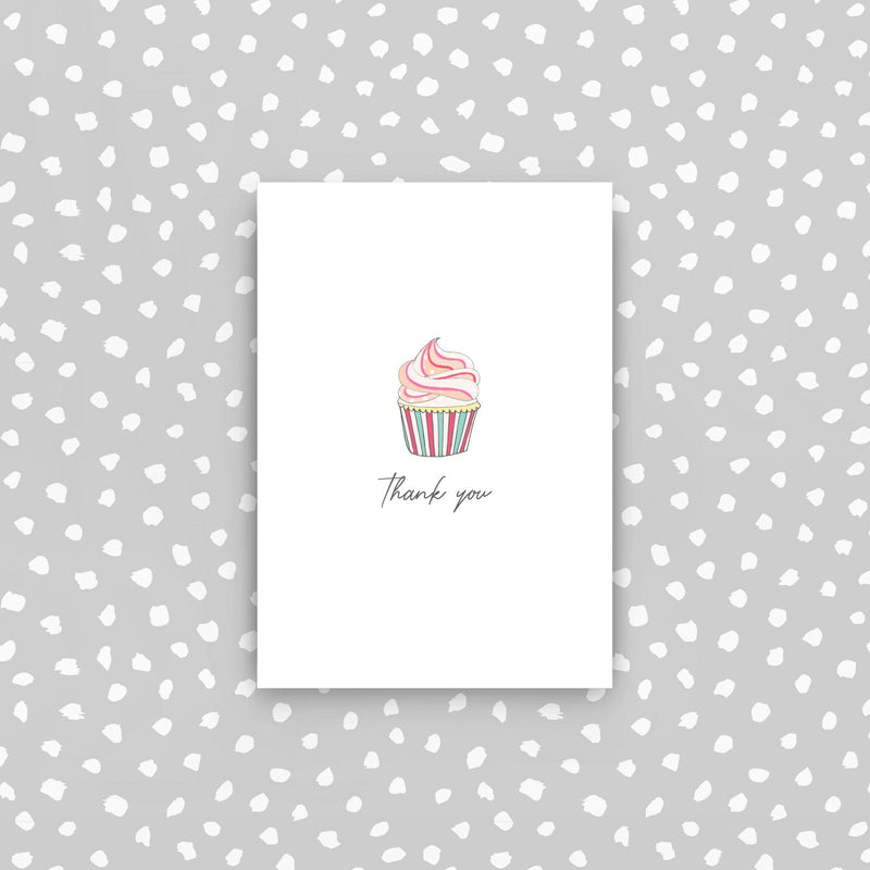 CPD13 - 5 mini cards pack - Cupcake thank you