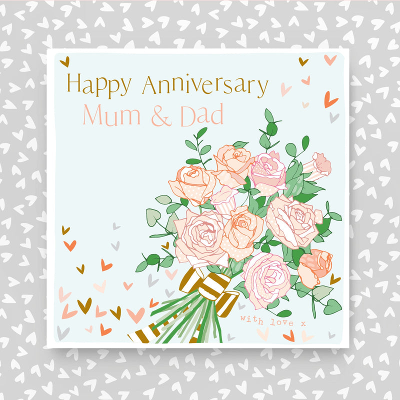 Mum & Dad Anniversary Greeting Card (FB221)