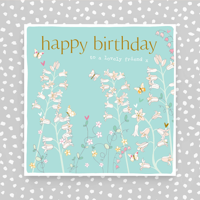 Happy Birthday to a lovely friend greeting card (FB245)