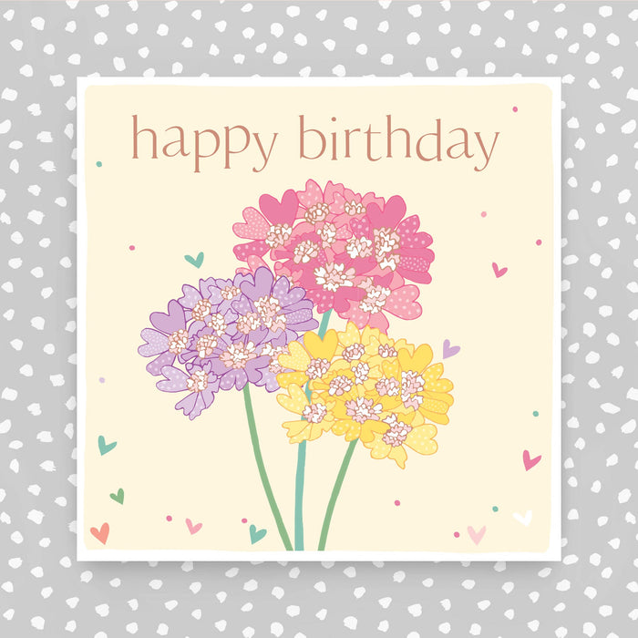 Happy Birthday - Flowers greeting card (FB247)