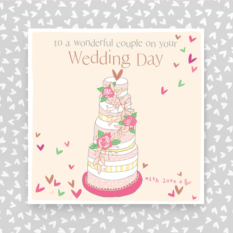 Wonderful Couple on your Wedding Day Greeting Card (FB260)