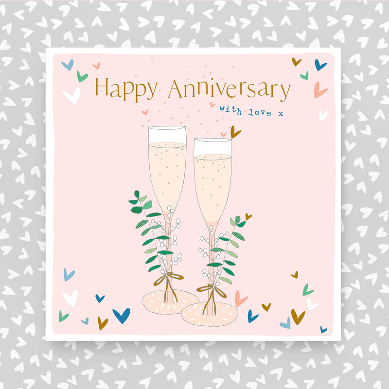 Happy Anniversary with love Greeting Card (FB264)