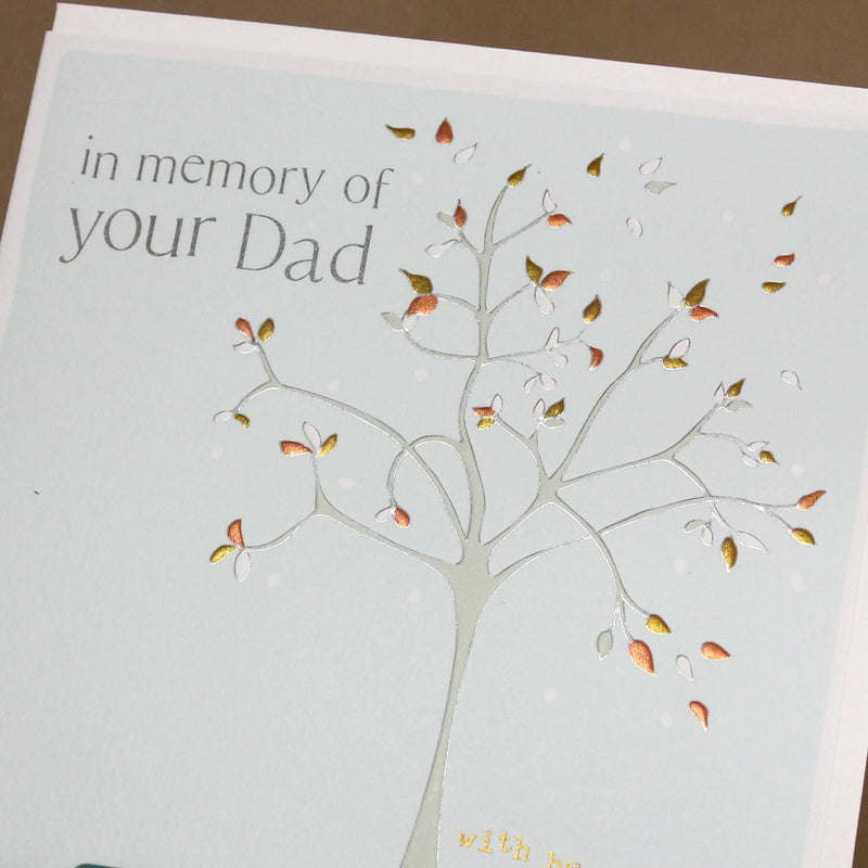 In memory of your Dad - with heartfelt sympathy Greeting Card (FB276)