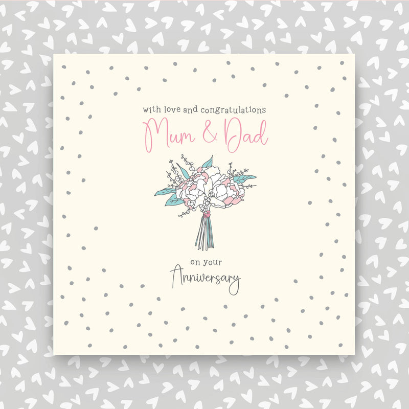 Mum & Dad on your Anniversary greeting card (GR109)