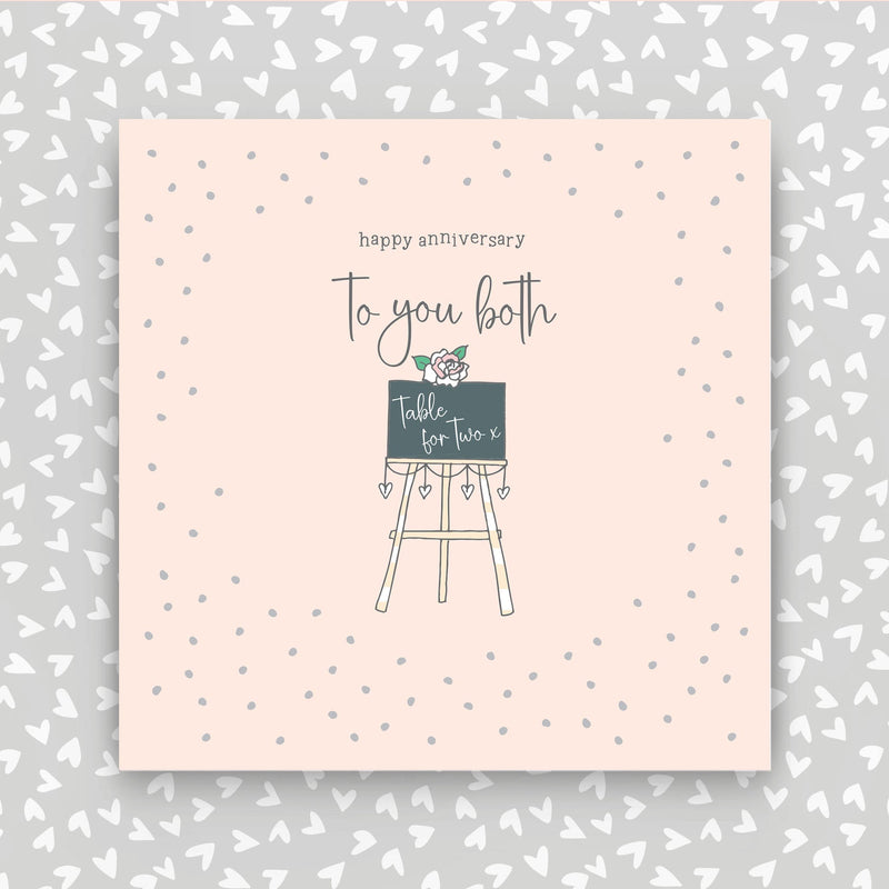 Happy Anniversary to you both greeting card (GR28)