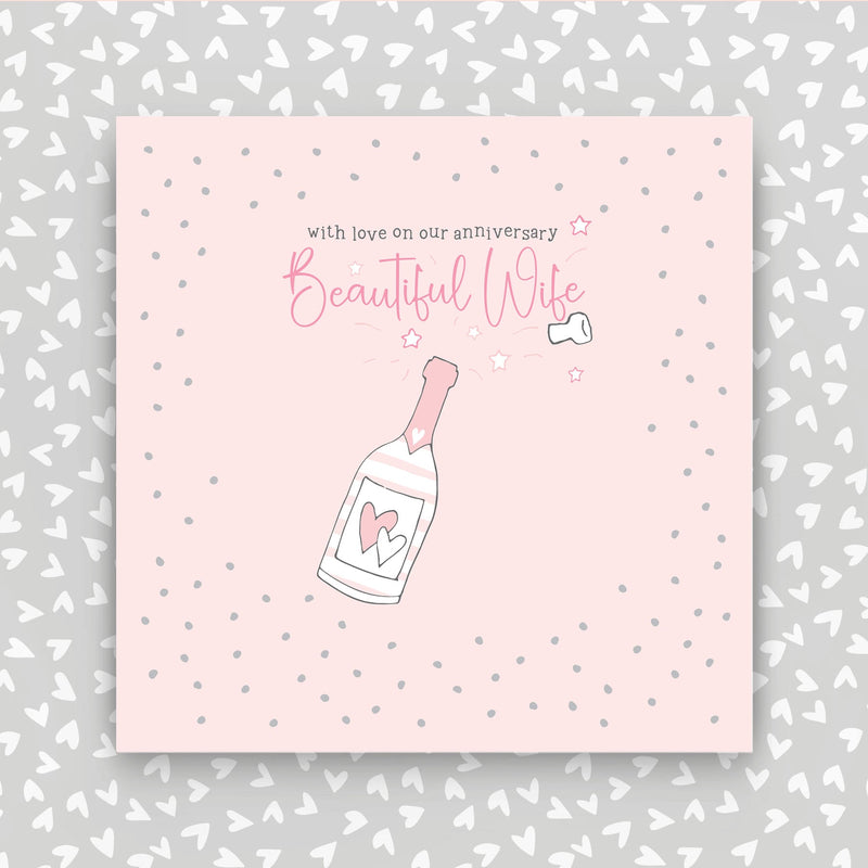 Beautiful Wife on our Anniversary greeting card (GR29)