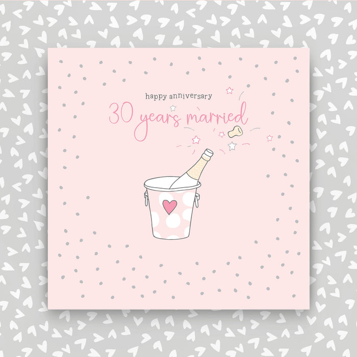 30 years married - Happy Anniversary greeting card (GR33)