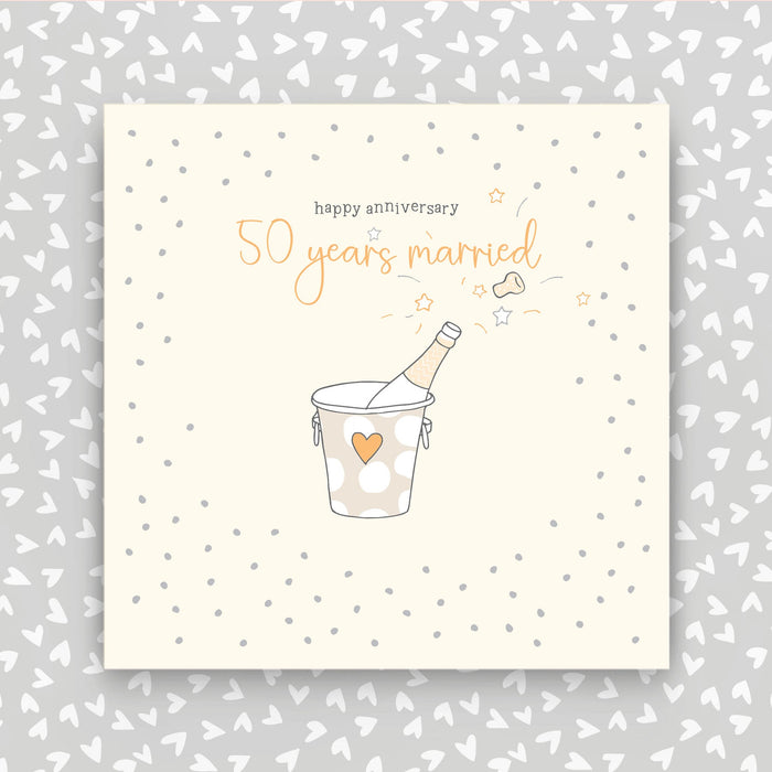 50 years married - Happy Anniversary greeting card (GR35)