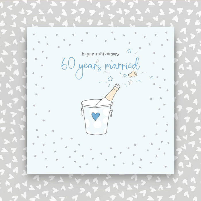 60 years married - Happy Anniversary greeting card (GR36)