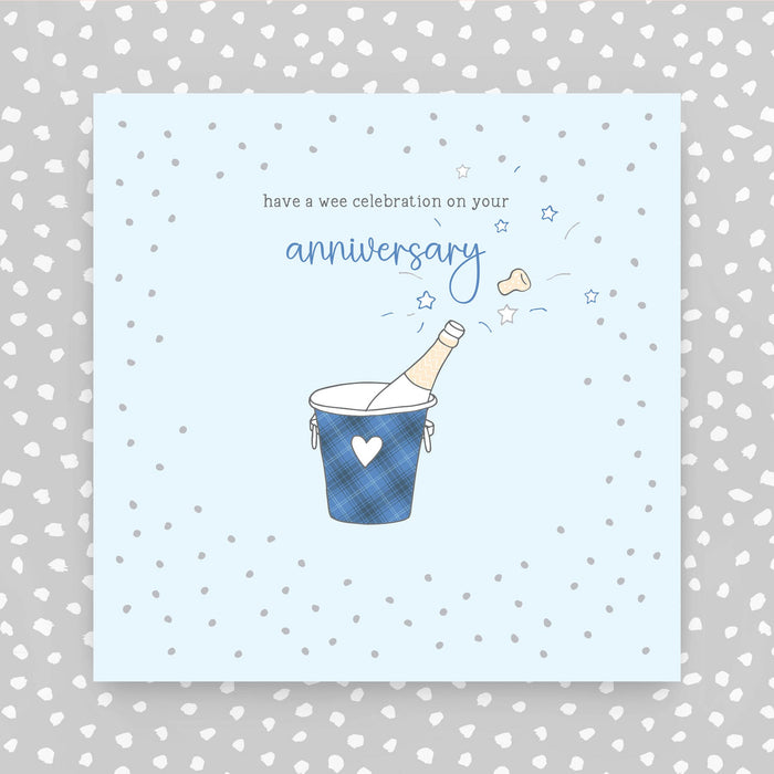 Scottish - Have a wee celebration on your Anniversary greeting card (GR38)