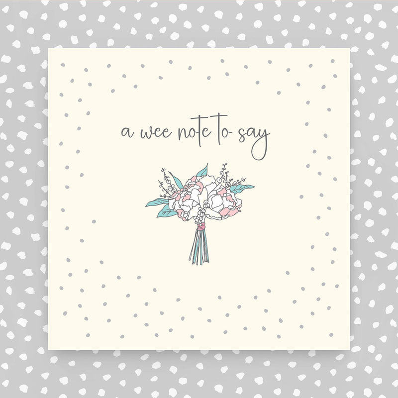 Scottish - A wee note to say greeting card (GR44)