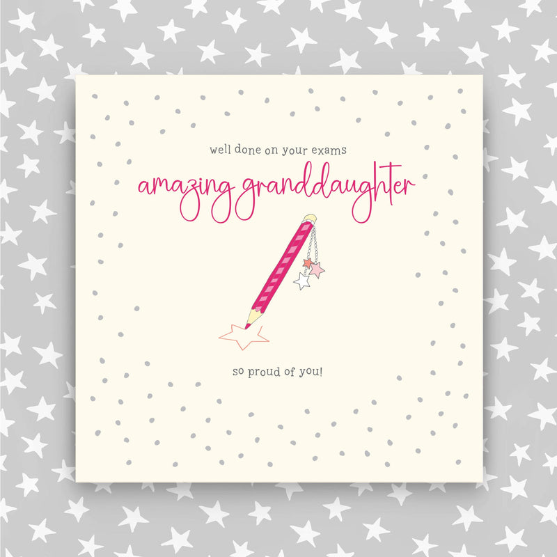 Well Done on your exams amazing Granddaughter Greeting Card (GR77)