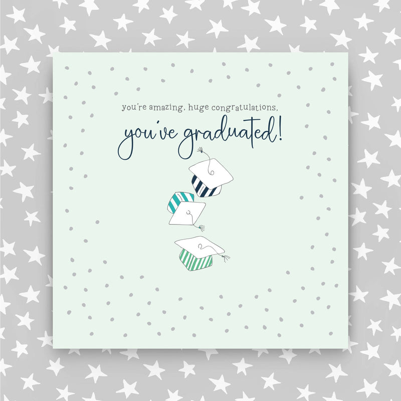 You've Graduated Greeting Card in blue clolours (GR79)
