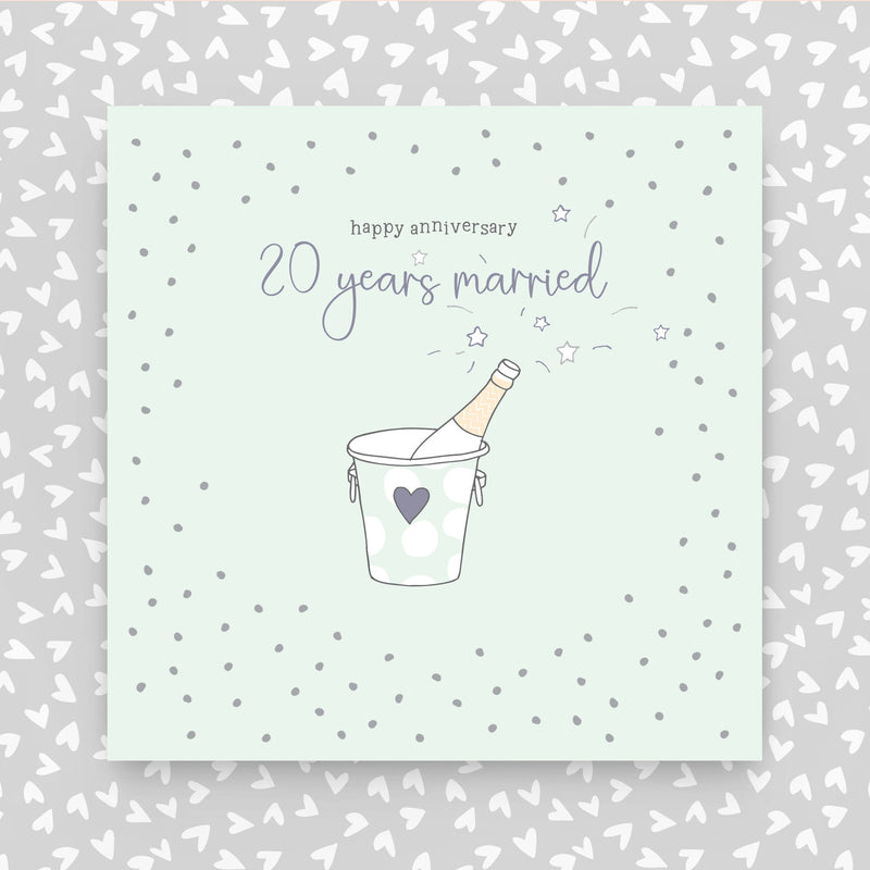 20 years married - Happy Anniversary Greeting Card (GR87)