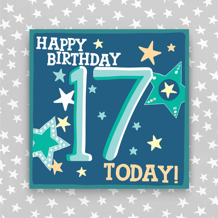 Boy Aged 17 Birthday Card (HH17)