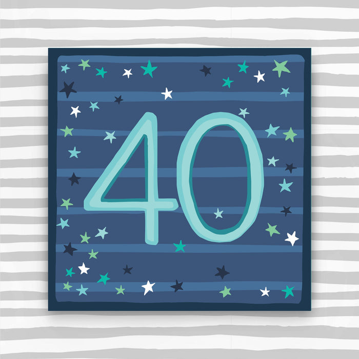 Male Aged 40 Birthday Card (HH21)