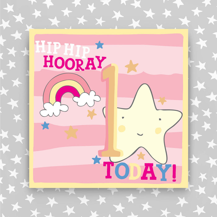 Girl Aged 1 Birthday Card (HH28)