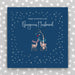 Happy Christmas to my Gorgeous Husband - Large greeting card (LGR02)