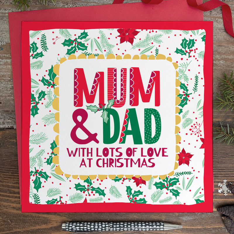 Large Mum & Dad Christmas Card (LXTF01)
