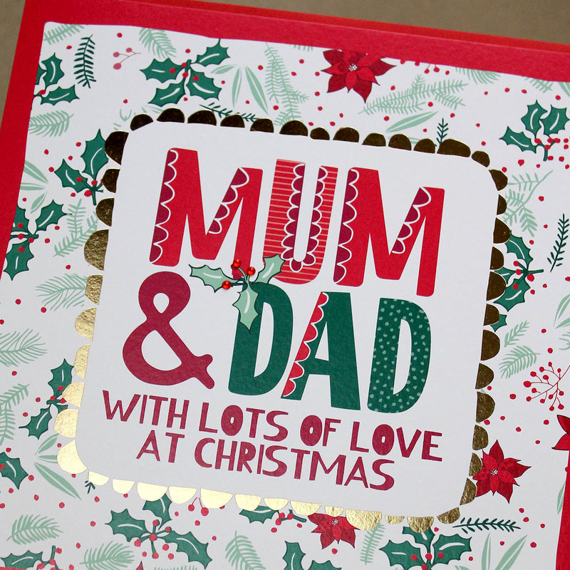 Large Mum & Dad Christmas Card (LXTF01)