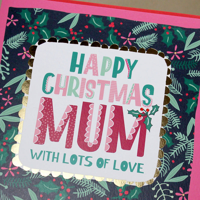 Happy Christmas Mum Large Christmas Card (LXTF02)