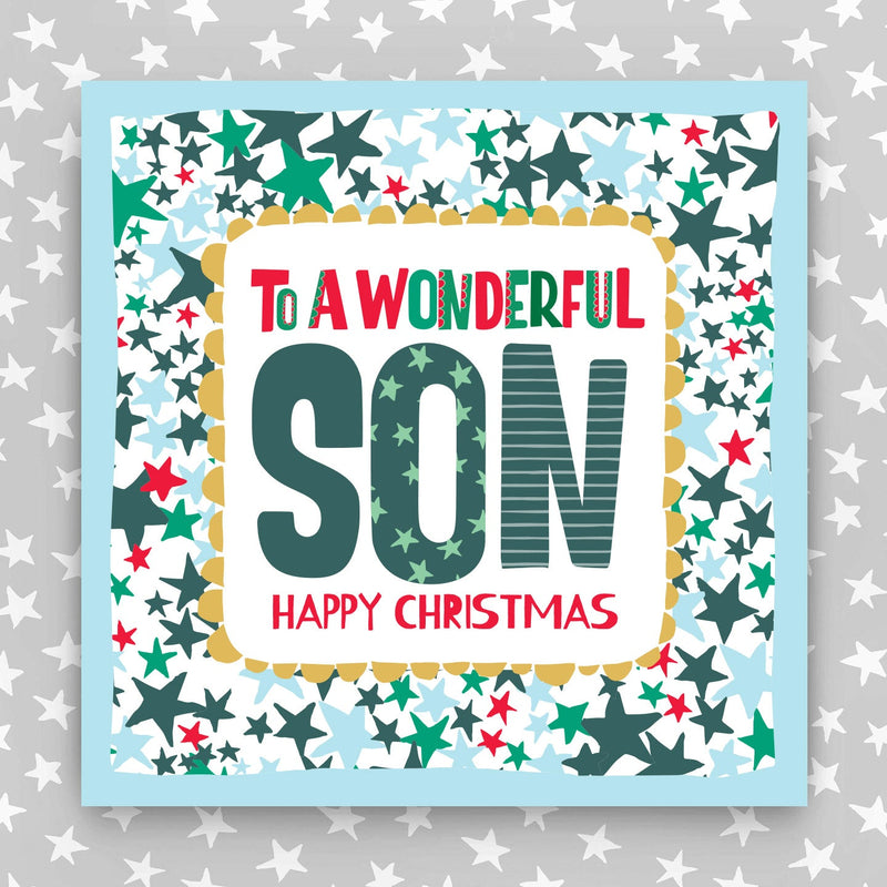 Large Christmas Card To a Wonderful Son (LXTF05)