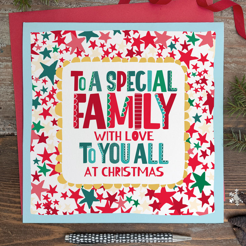 Large Christmas Card To a To A Special Family (LXTF12)