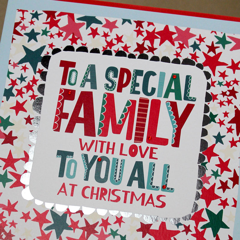 Large Christmas Card To a To A Special Family (LXTF12)