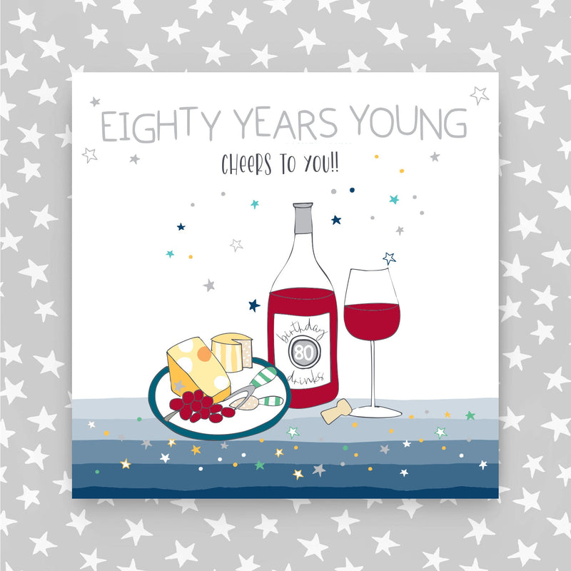 MA63 - 80 Years Young Greeting Card