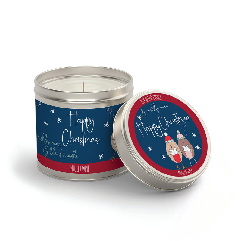 Happy Christmas - Mulled Wine Scented Candle (MMCAN22)