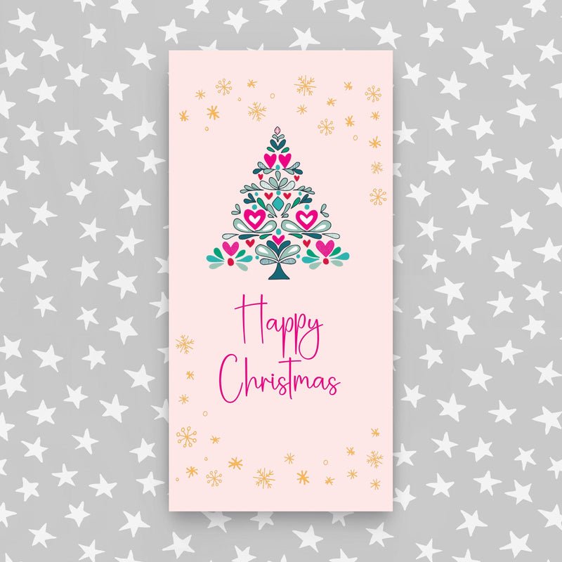 Christmas Money Wallet featuring a decorated tree (MW42)