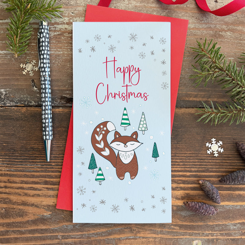 Christmas Money Wallet featuring a fox (MW45)