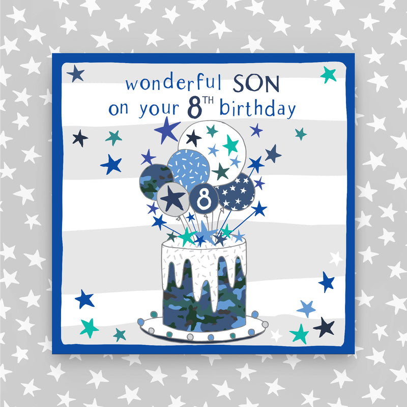 8th Birthday Greeting Card - Son (NPH22)