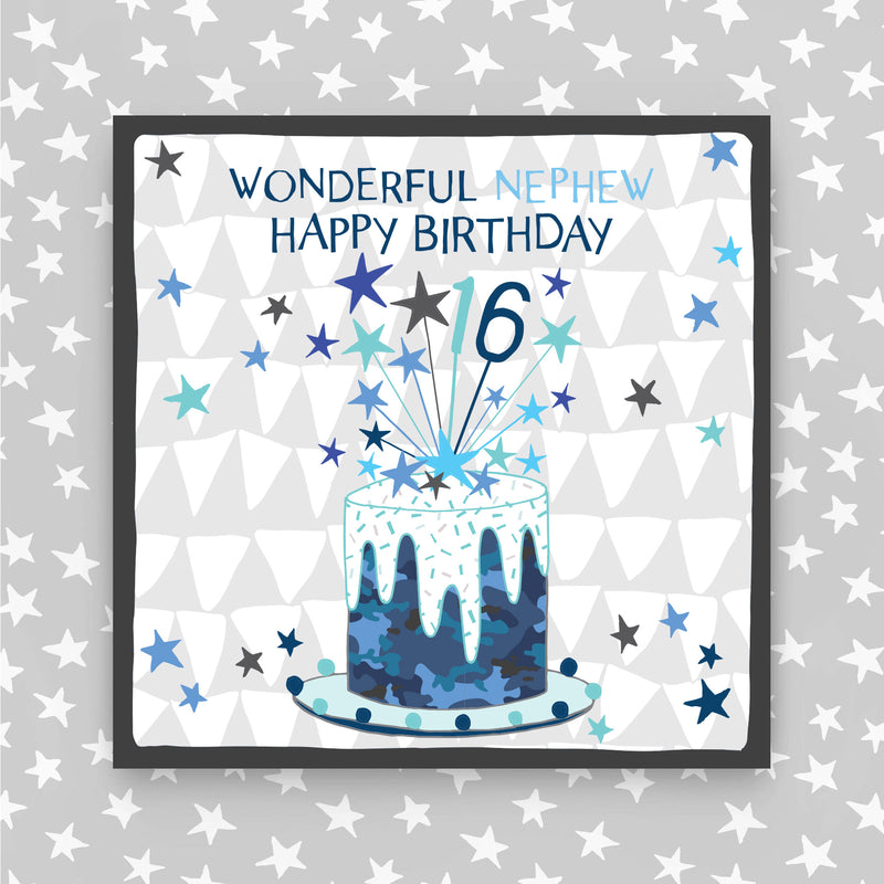 16th Birthday Greeting Card - Nephew (NPH48)